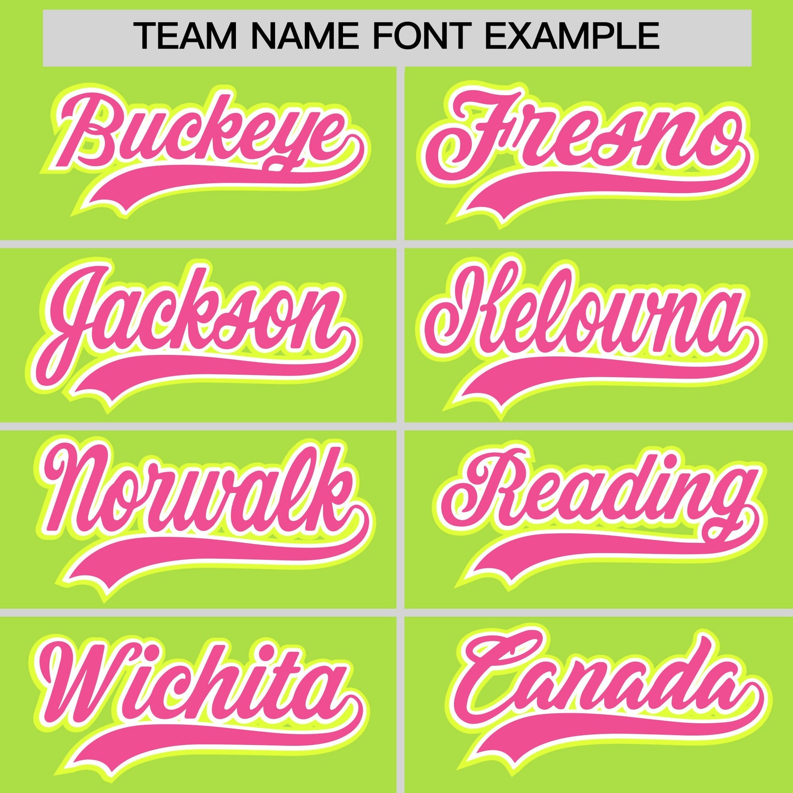 Custom Neon Green Classic Style Stitched Sports Uniform Personalized For Teams Quick Dry Baseball Jersey| KXKSHOP