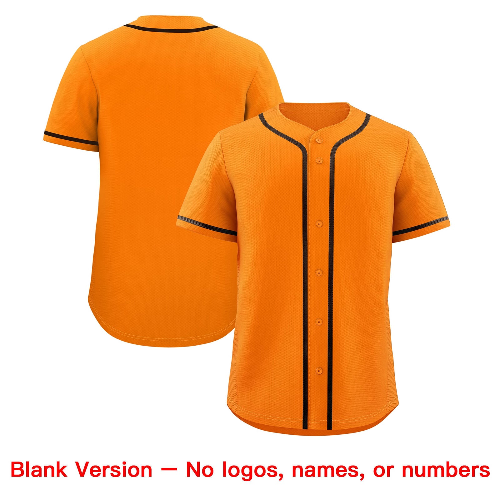 Custom Orange Classic Style Stitched Sports Uniform Personalized For Teams Lightweight Baseball Jersey| KXKSHOP