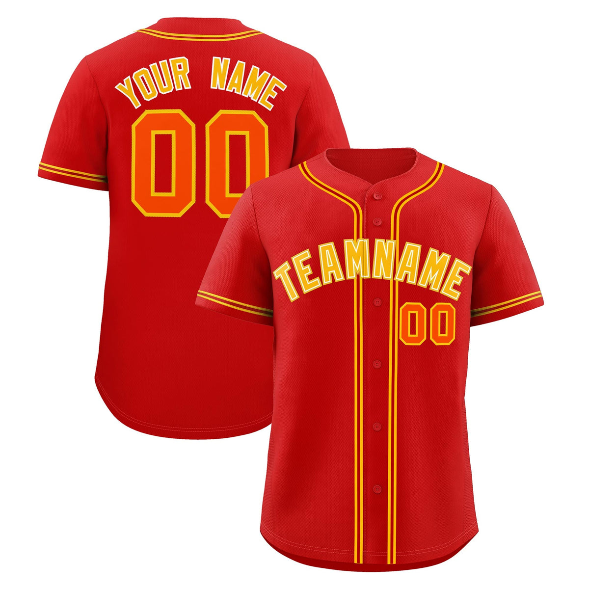 Custom Red Classic Style Stitched Sports Uniform Personalized For Teams Lightweight Baseball Jersey| KXKSHOP