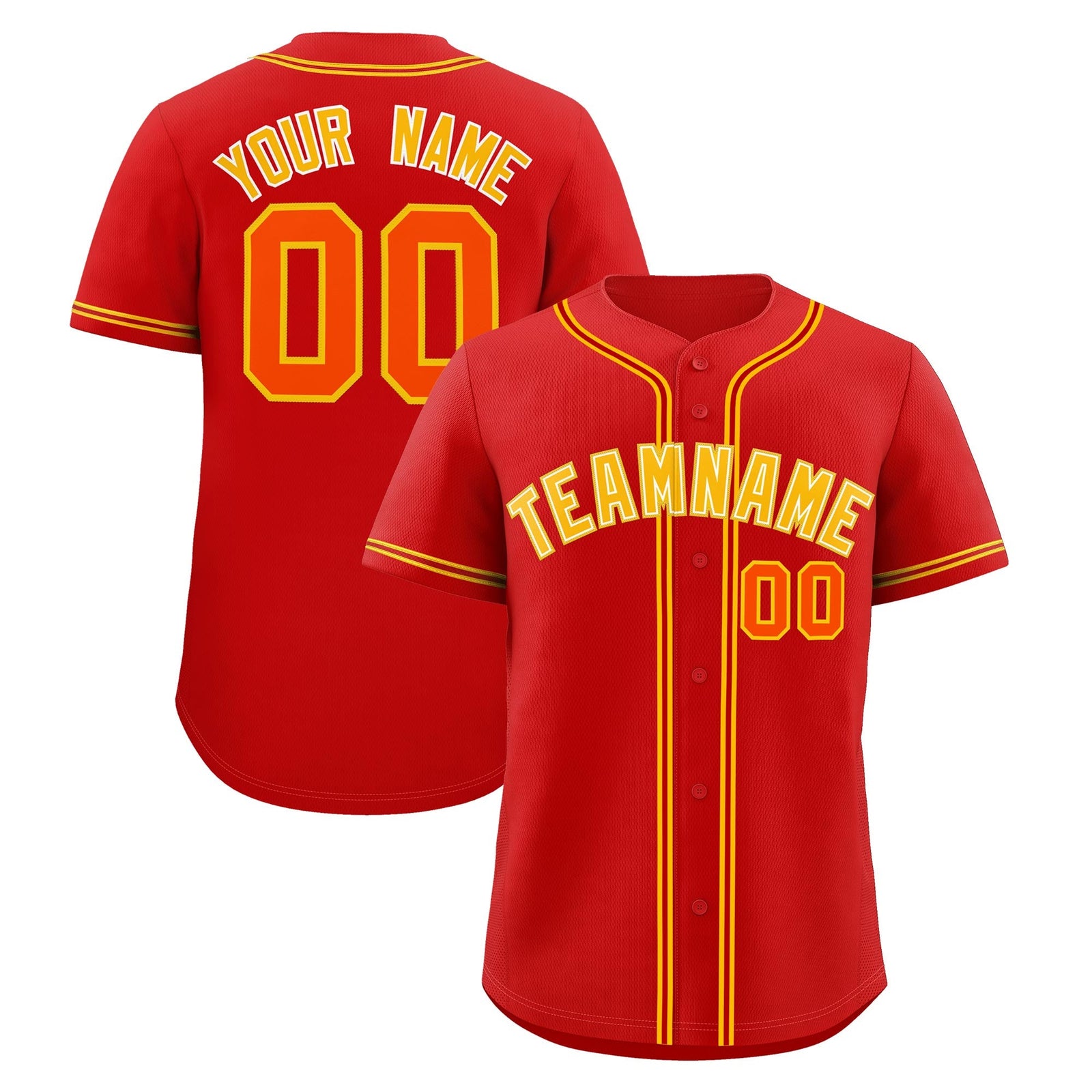 Custom Red Classic Style Stitched Sports Uniform Personalized For Teams Lightweight Baseball Jersey| KXKSHOP