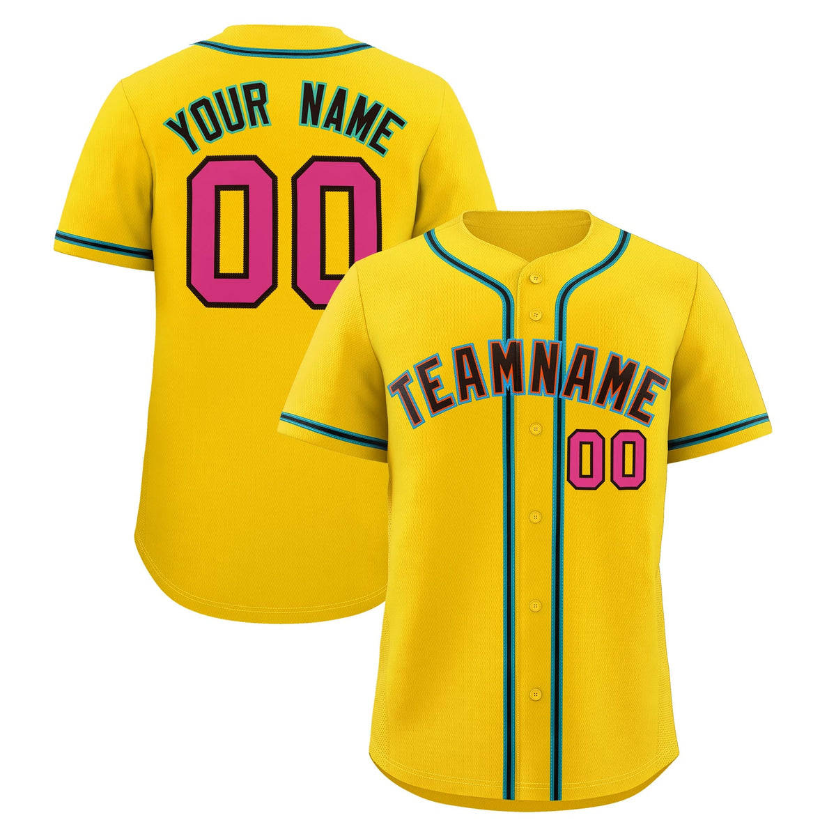 Custom Gold Classic Style Stitched Sports Uniform Personalized For Teams Quick Dry Baseball Jersey| KXKSHOP