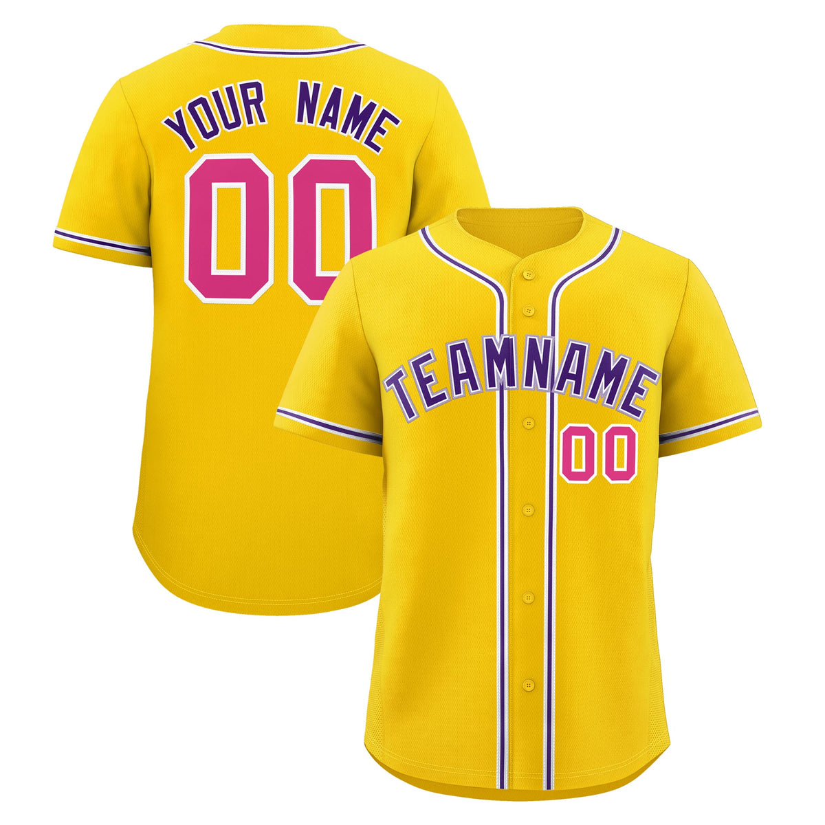 Custom Gold Classic Style Stitched Sports Uniform Personalized For Teams Lightweight Baseball Jersey| KXKSHOP