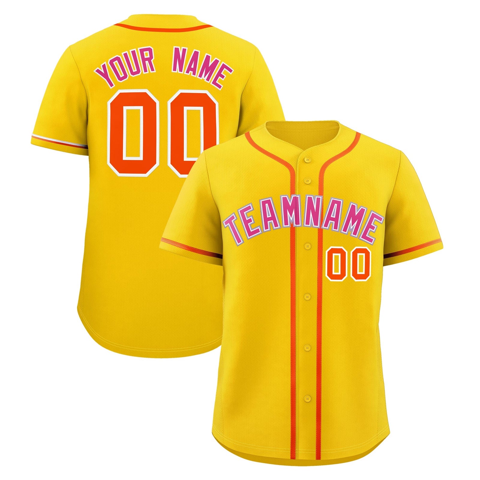 Custom Gold Classic Style Stitched Sports Uniform Personalized For Teams Quick Dry Baseball Jersey| KXKSHOP