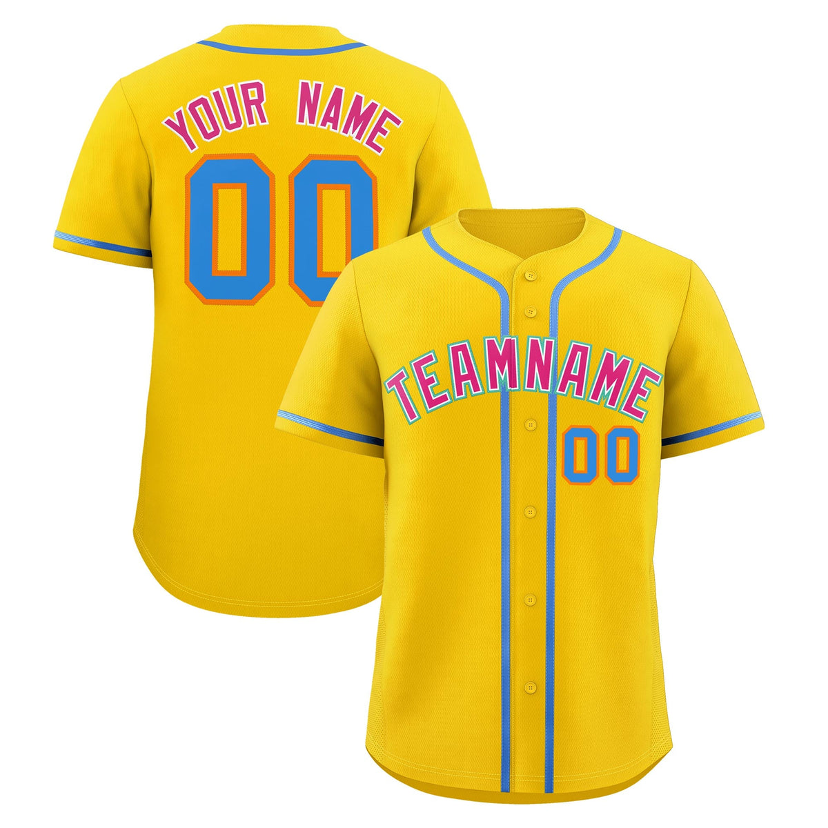 Custom Gold Classic Style Stitched Sports Uniform Personalized For Teams Lightweight Baseball Jersey| KXKSHOP