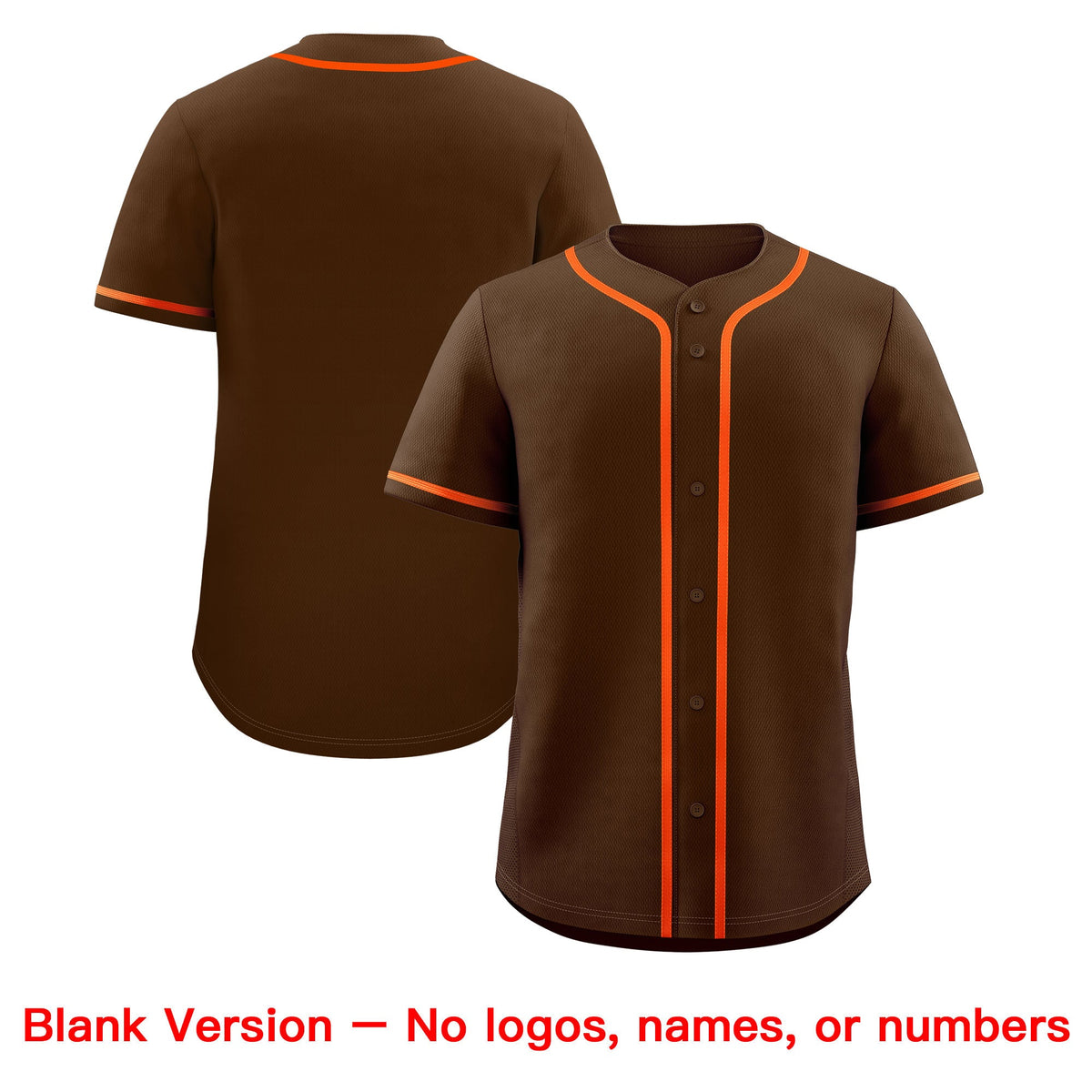 Custom Brown Classic Style Stitched Sports Uniform Personalized For Teams Lightweight Baseball Jersey| KXKSHOP