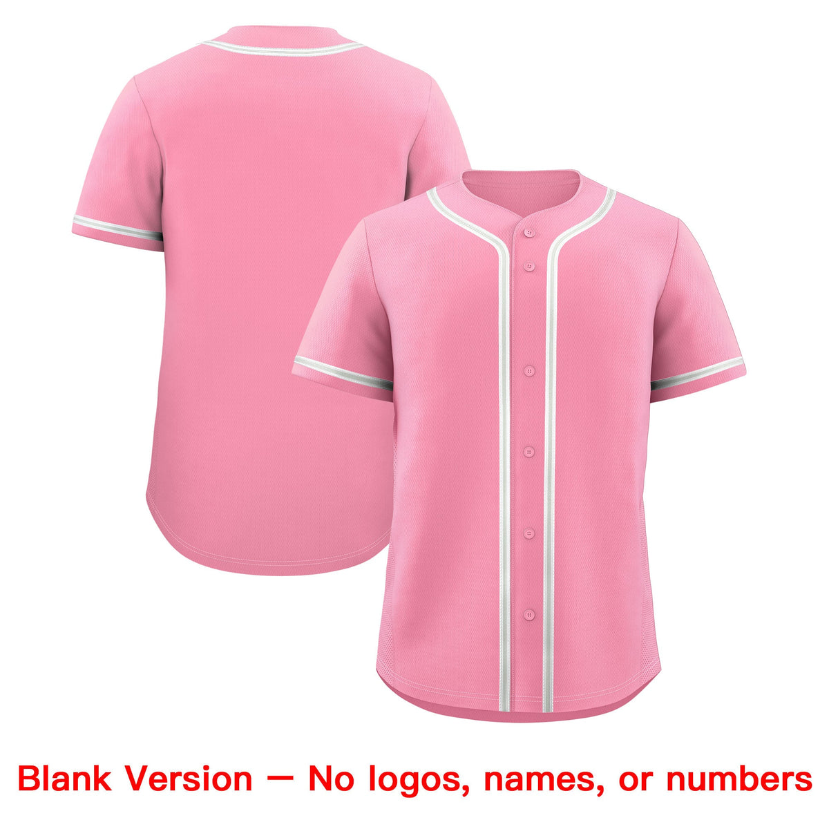 Custom Light Pink Classic Style Stitched Sports Uniform Personalized For Teams Quick Dry Baseball Jersey| KXKSHOP