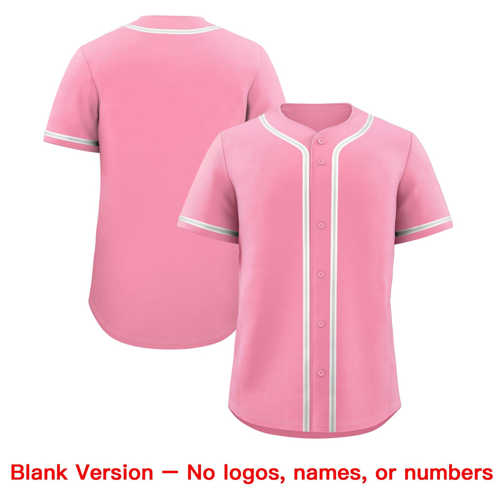 Custom Light Pink Classic Style Stitched Sports Uniform Personalized For Teams Quick Dry Baseball Jersey| KXKSHOP