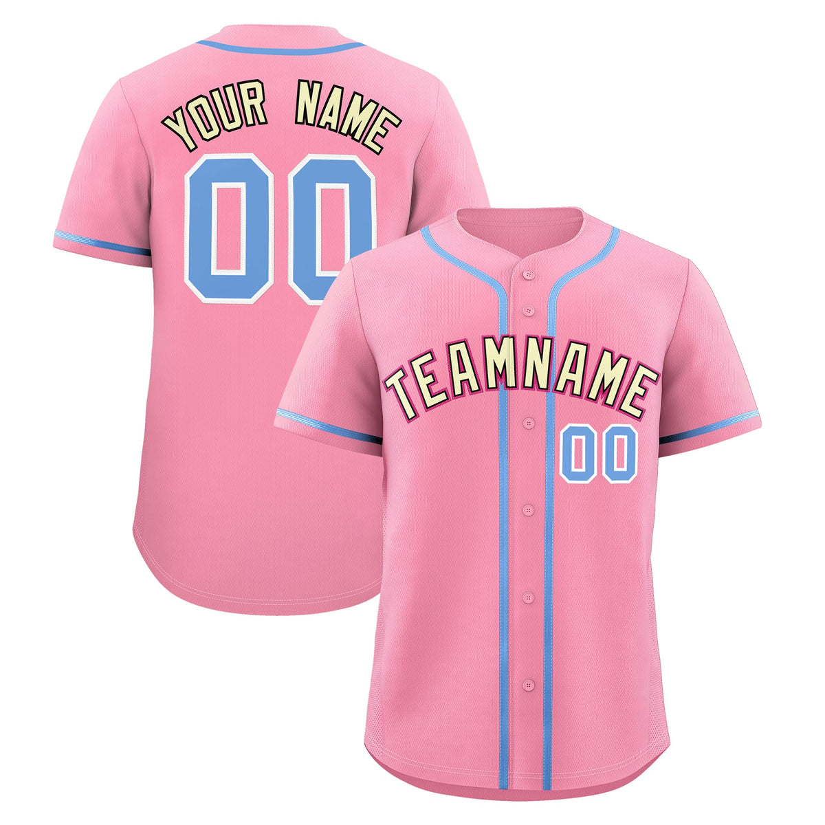 Custom Light Pink Classic Style Stitched Sports Uniform Personalized For Teams Lightweight Baseball Jersey| KXKSHOP