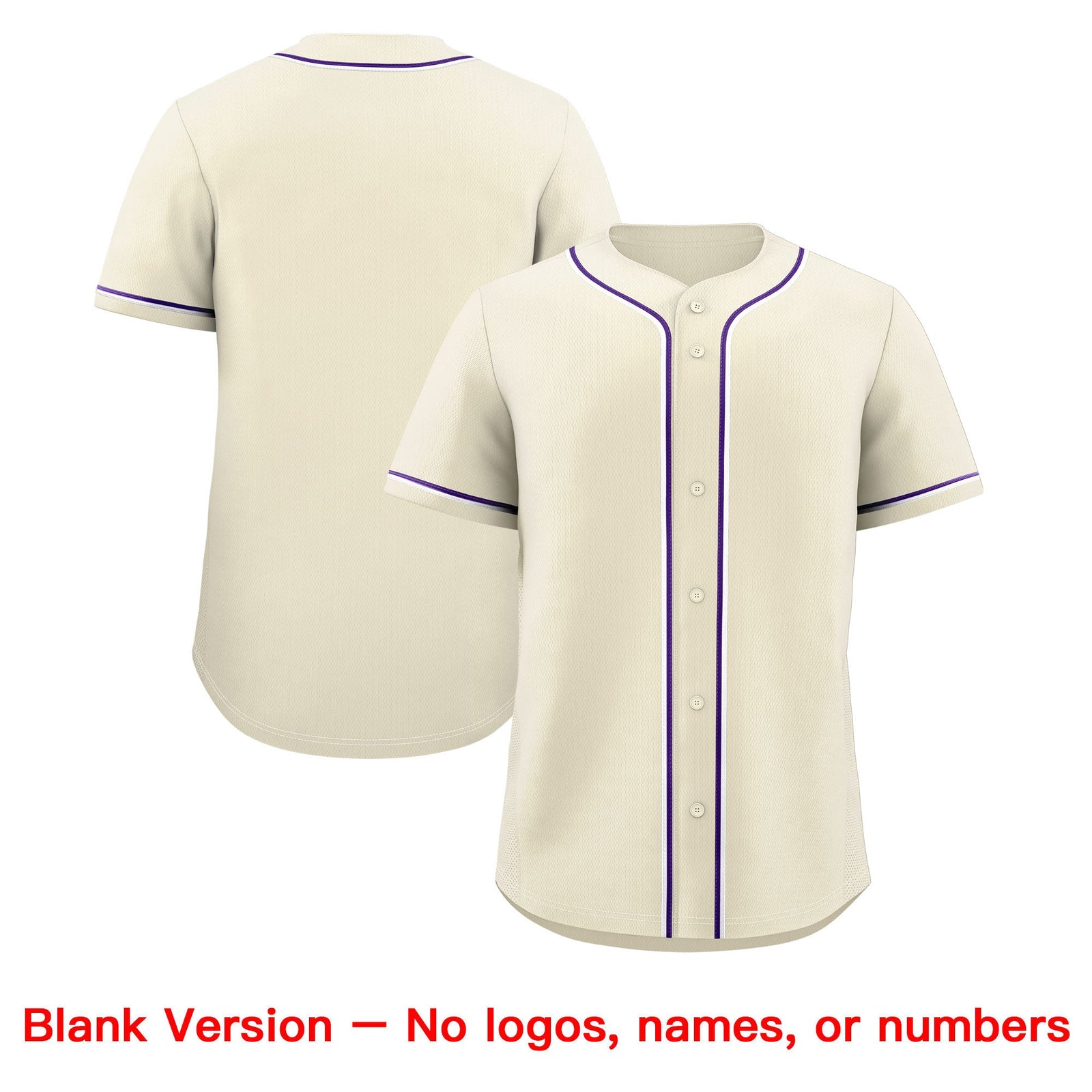 Custom Cream Classic Style Stitched Sports Uniform Personalized For Teams Quick Dry Baseball Jersey| KXKSHOP