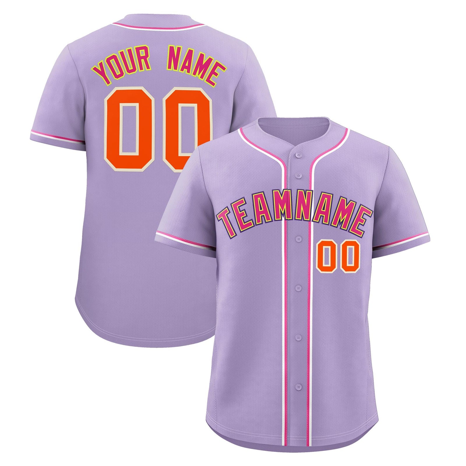 Custom Light Purple Classic Style Stitched Sports Uniform Personalized For Teams Lightweight Baseball Jersey| KXKSHOP