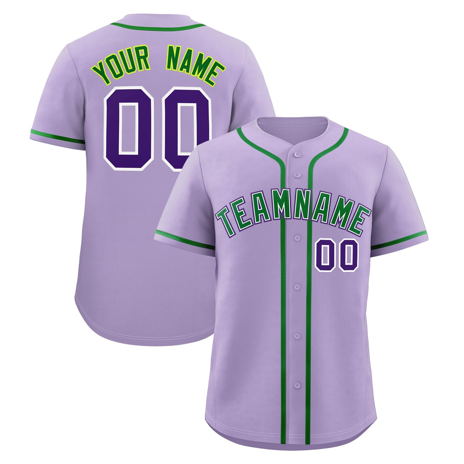 Custom Light Purple Classic Style Stitched Sports Uniform Personalized For Teams Quick Dry Baseball Jersey| KXKSHOP