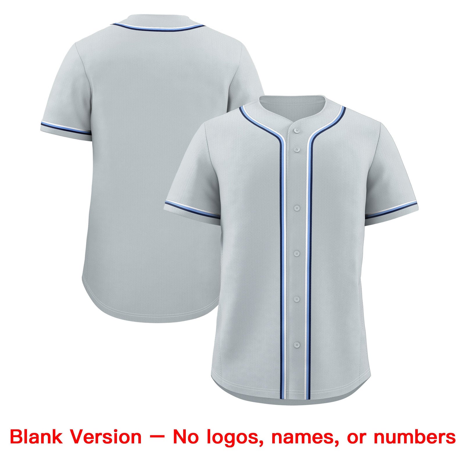 Custom Silver Classic Style Stitched Sports Uniform Personalized For Teams Quick Dry Baseball Jersey| KXKSHOP