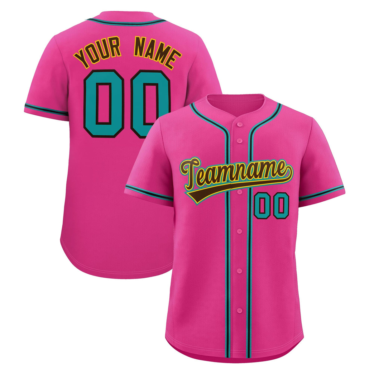 Custom Pink Classic Style Stitched Sports Uniform Personalized For Teams Lightweight Baseball Jersey| KXKSHOP