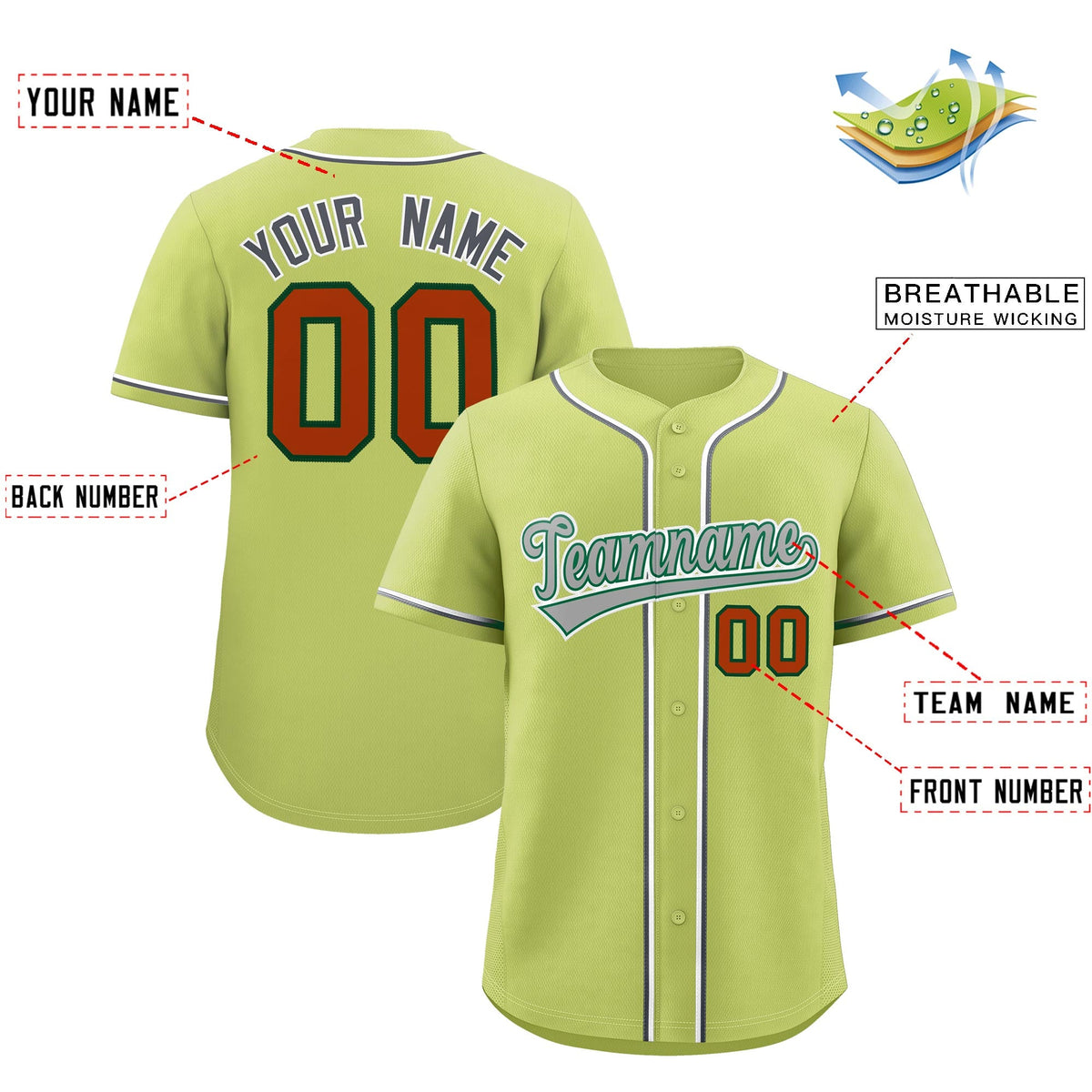 Custom Champagne Classic Style Stitched Sports Uniform Personalized For Teams Lightweight Baseball Jersey| KXKSHOP
