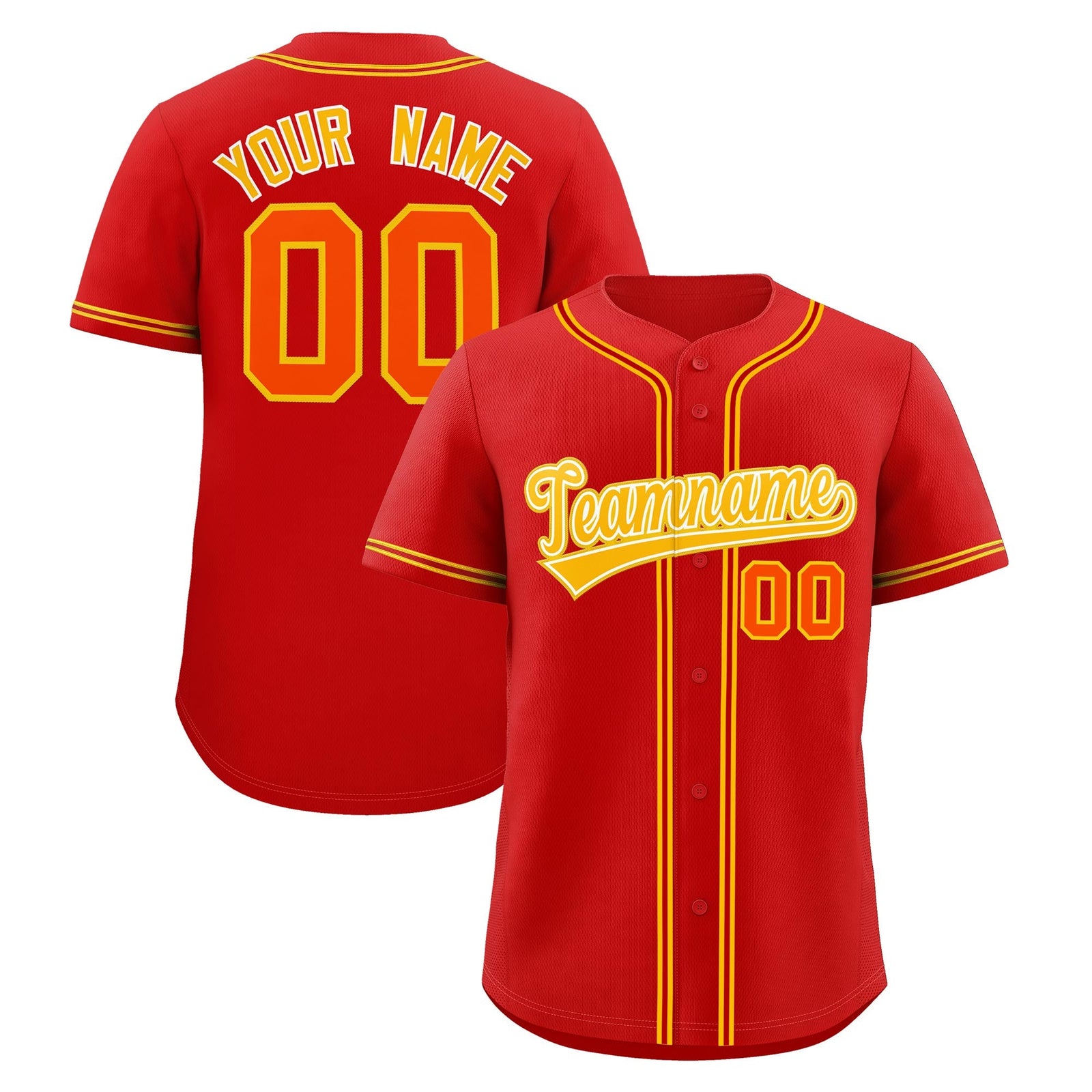 Custom Red Classic Style Stitched Sports Uniform Personalized For Teams Lightweight Baseball Jersey| KXKSHOP