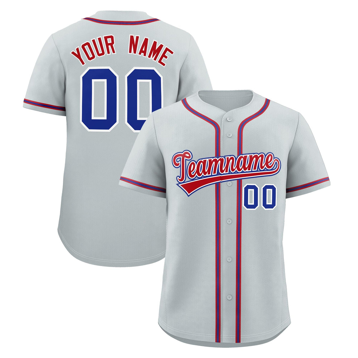 Custom Silver Classic Style Stitched Sports Uniform Personalized For Teams Quick Dry Baseball Jersey| KXKSHOP