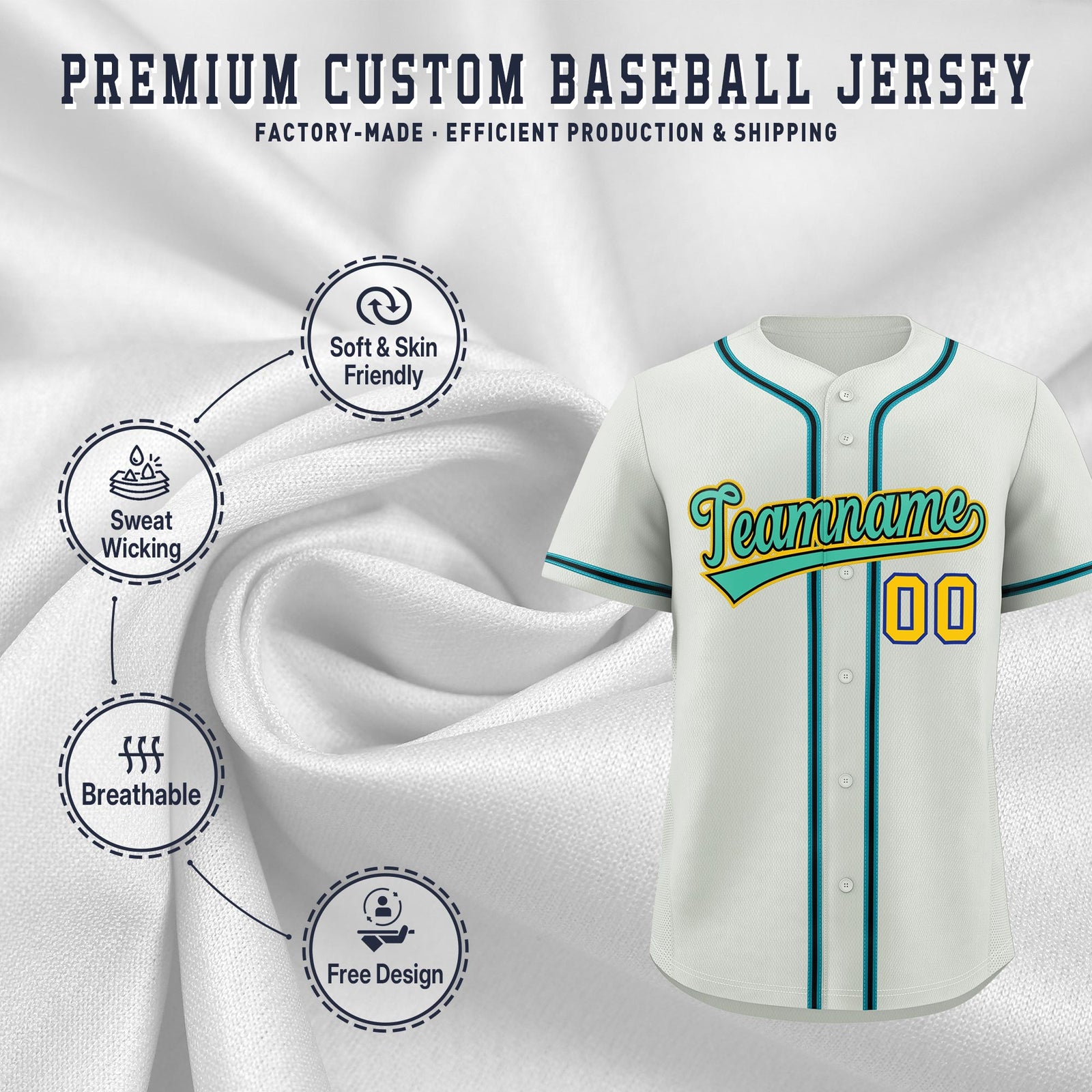 Custom Light Gray Classic Style Stitched Sports Uniform Personalized For Teams Lightweight Baseball Jersey| KXKSHOP