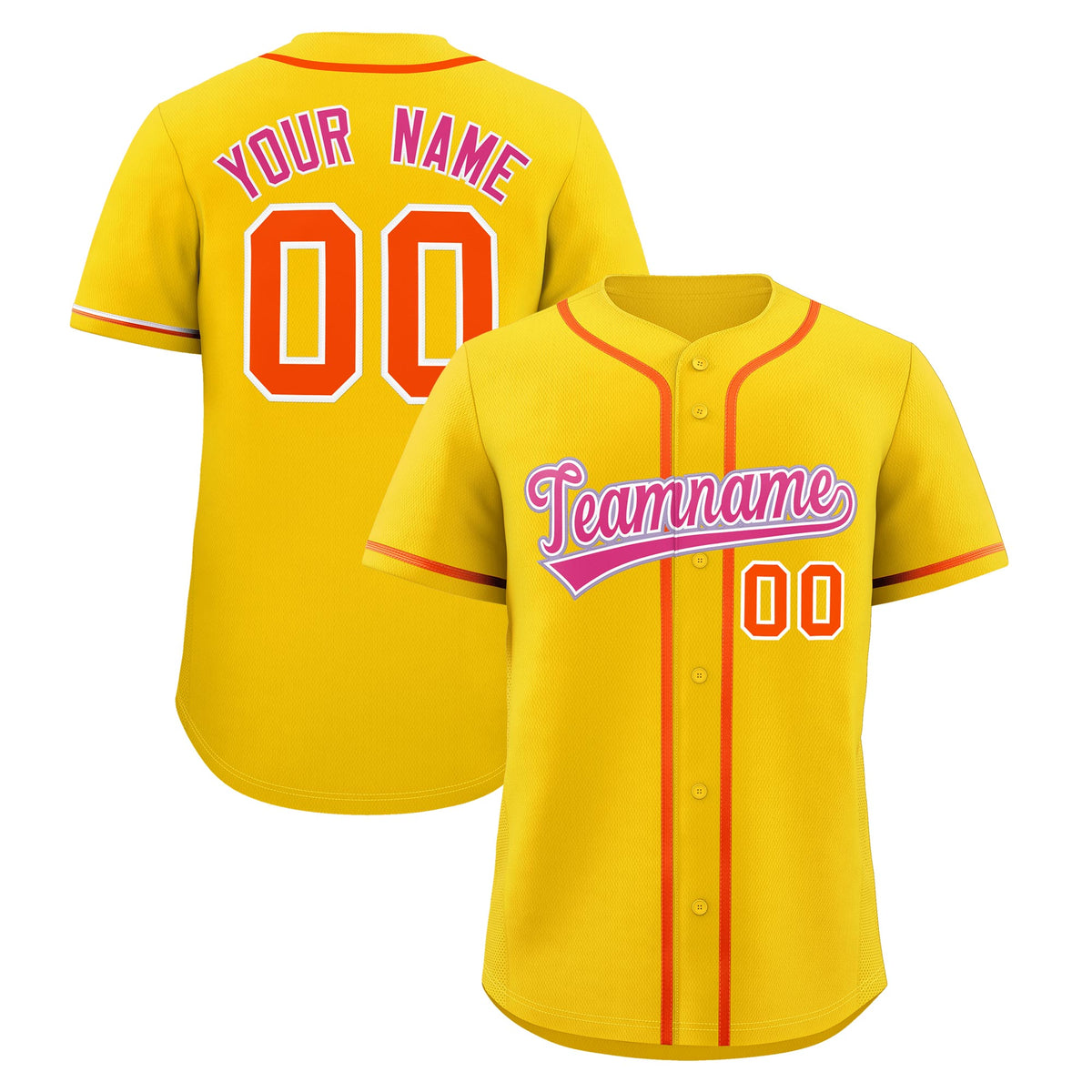 Custom Gold Classic Style Stitched Sports Uniform Personalized For Teams Quick Dry Baseball Jersey| KXKSHOP