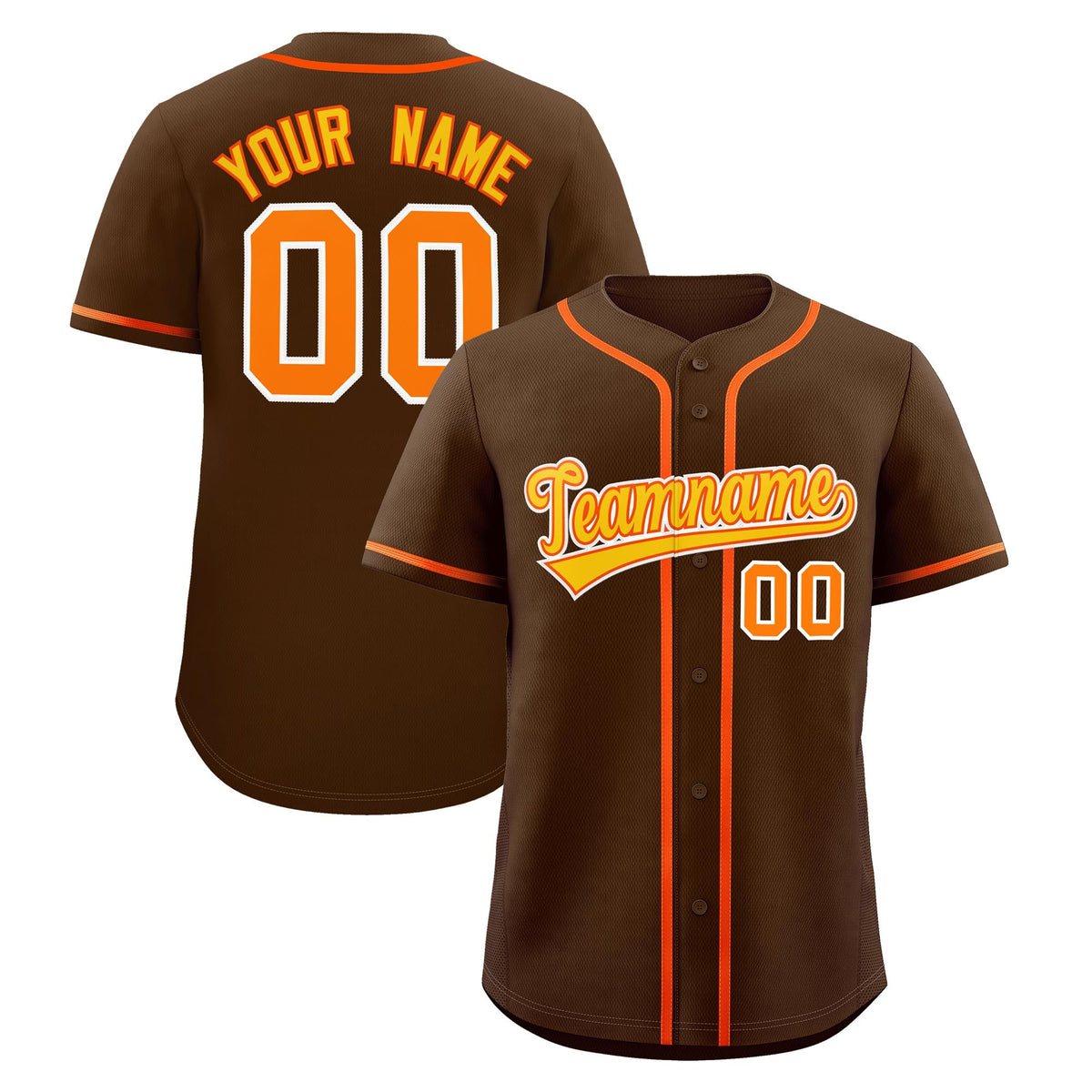 Custom Brown Classic Style Stitched Sports Uniform Personalized For Teams Lightweight Baseball Jersey| KXKSHOP