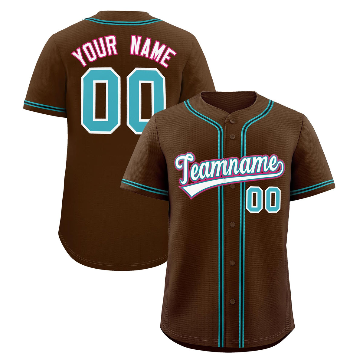 Custom Brown Classic Style Stitched Sports Uniform Personalized For Teams Quick Dry Baseball Jersey| KXKSHOP