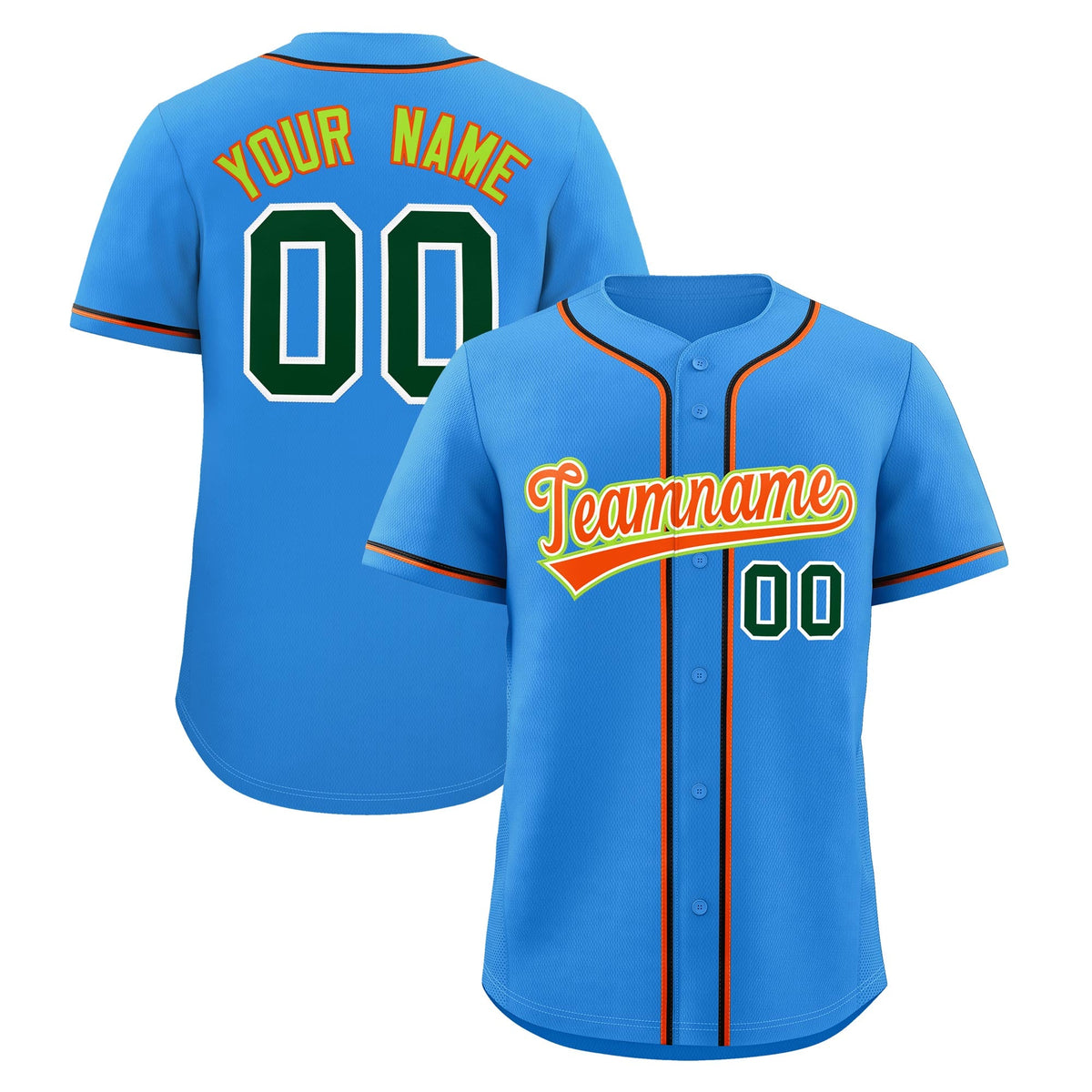 Custom Light Blue Classic Style Stitched Sports Uniform Personalized For Teams Quick Dry Baseball Jersey| KXKSHOP