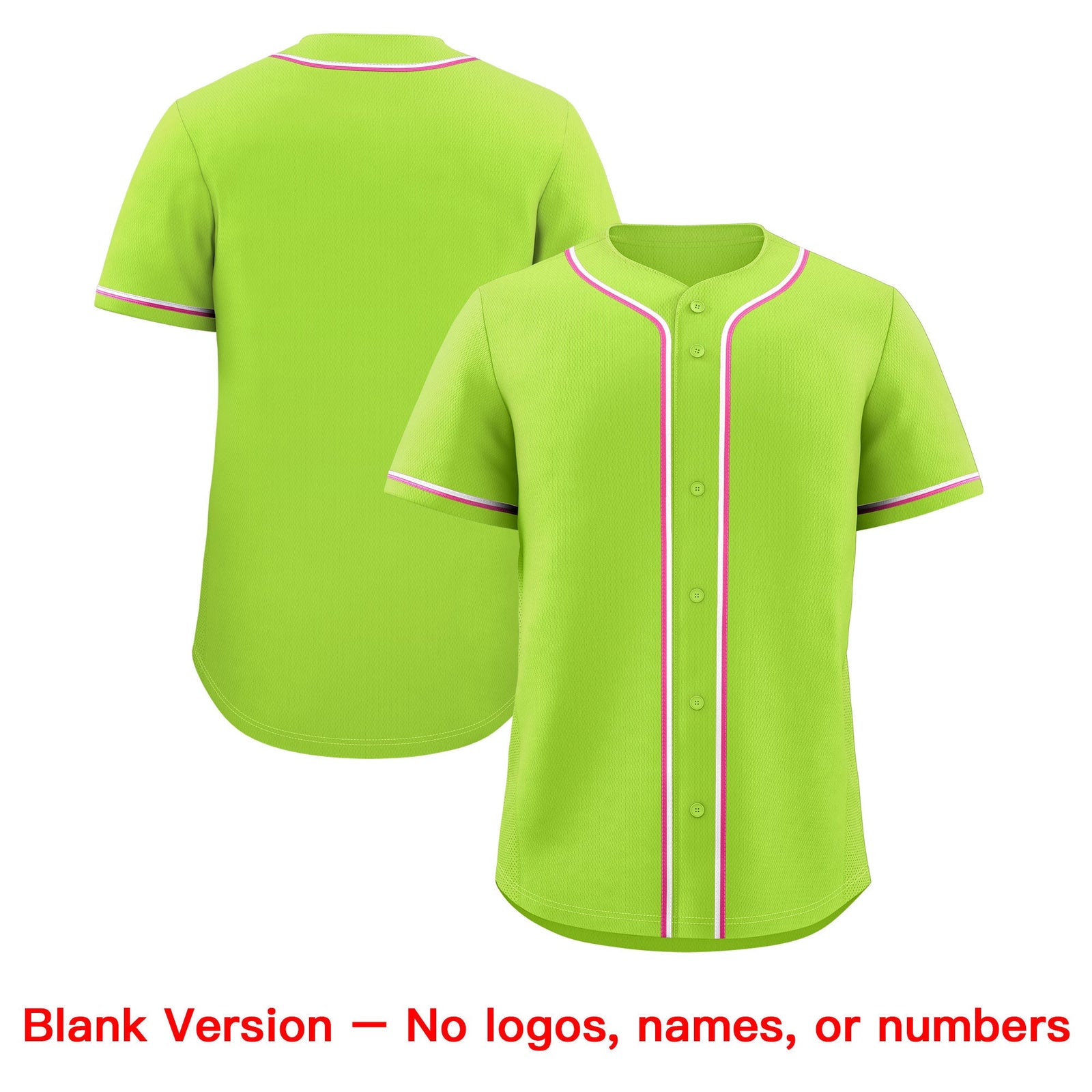 Custom Neon Green Classic Style Stitched Sports Uniform Personalized For Teams Quick Dry Baseball Jersey| KXKSHOP
