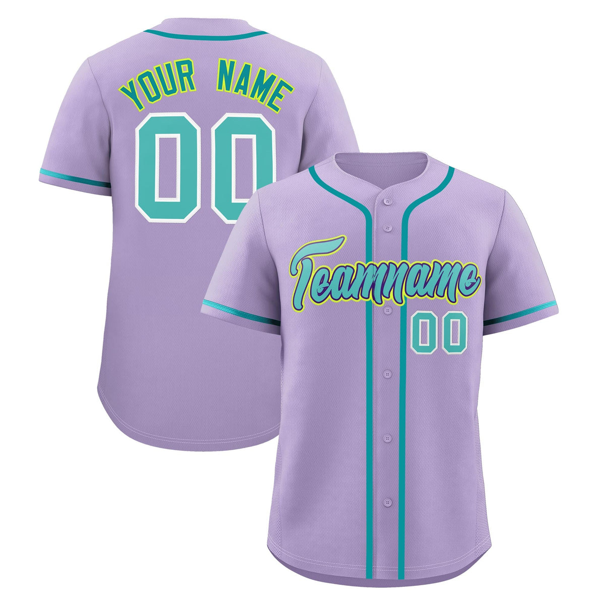 Custom Light Purple Classic Style Stitched Sports Uniform Personalized For Teams Quick Dry Baseball Jersey| KXKSHOP