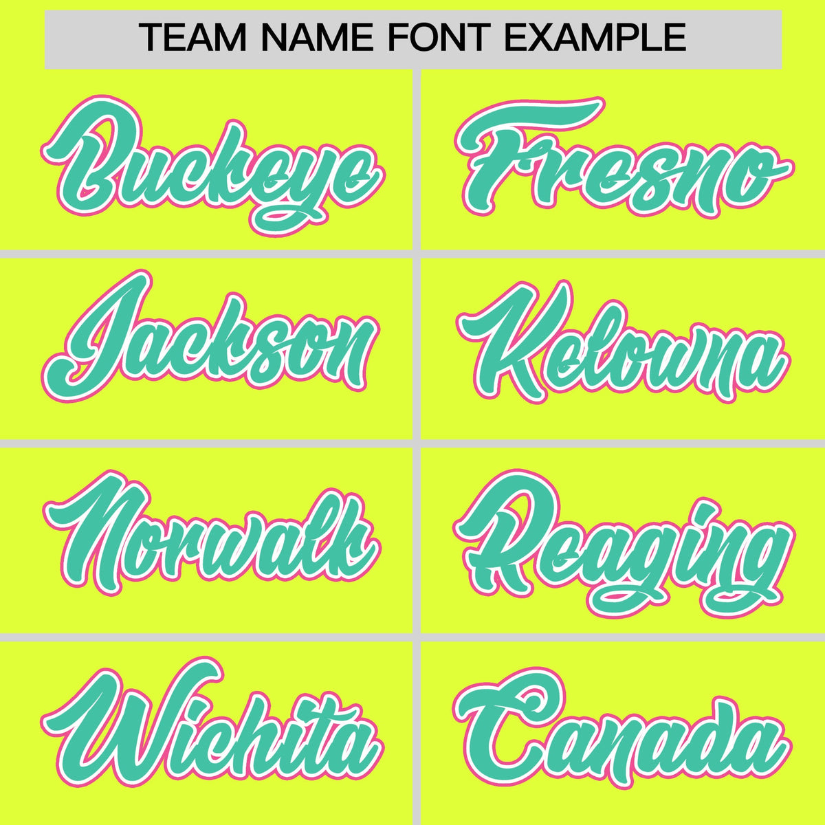 Custom Fluorescent Green Classic Style Stitched Sports Uniform Personalized For Teams Quick Dry Baseball Jersey| KXKSHOP