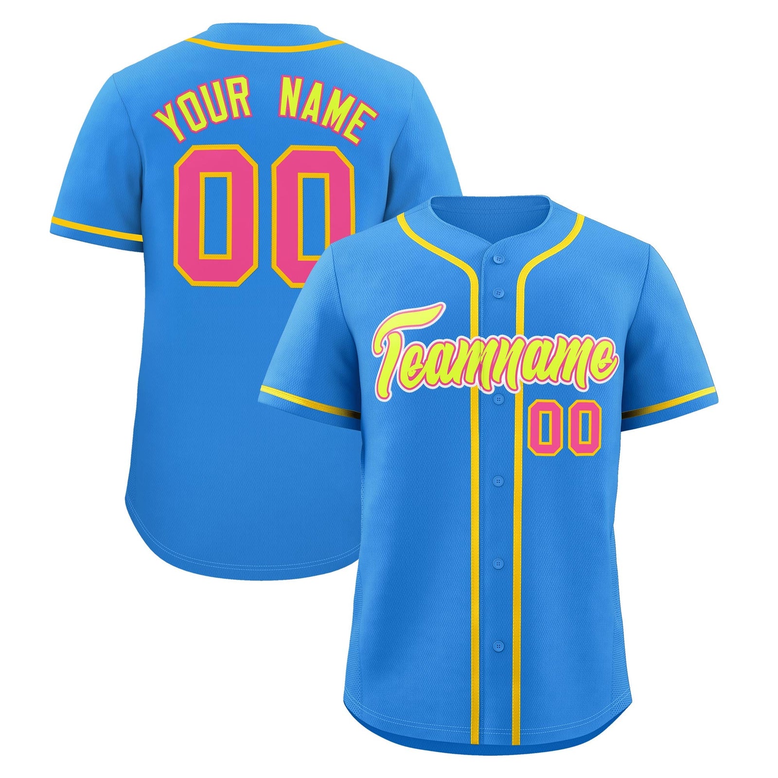 Custom Light Blue Classic Style Stitched Sports Uniform Personalized For Teams Quick Dry Baseball Jersey| KXKSHOP