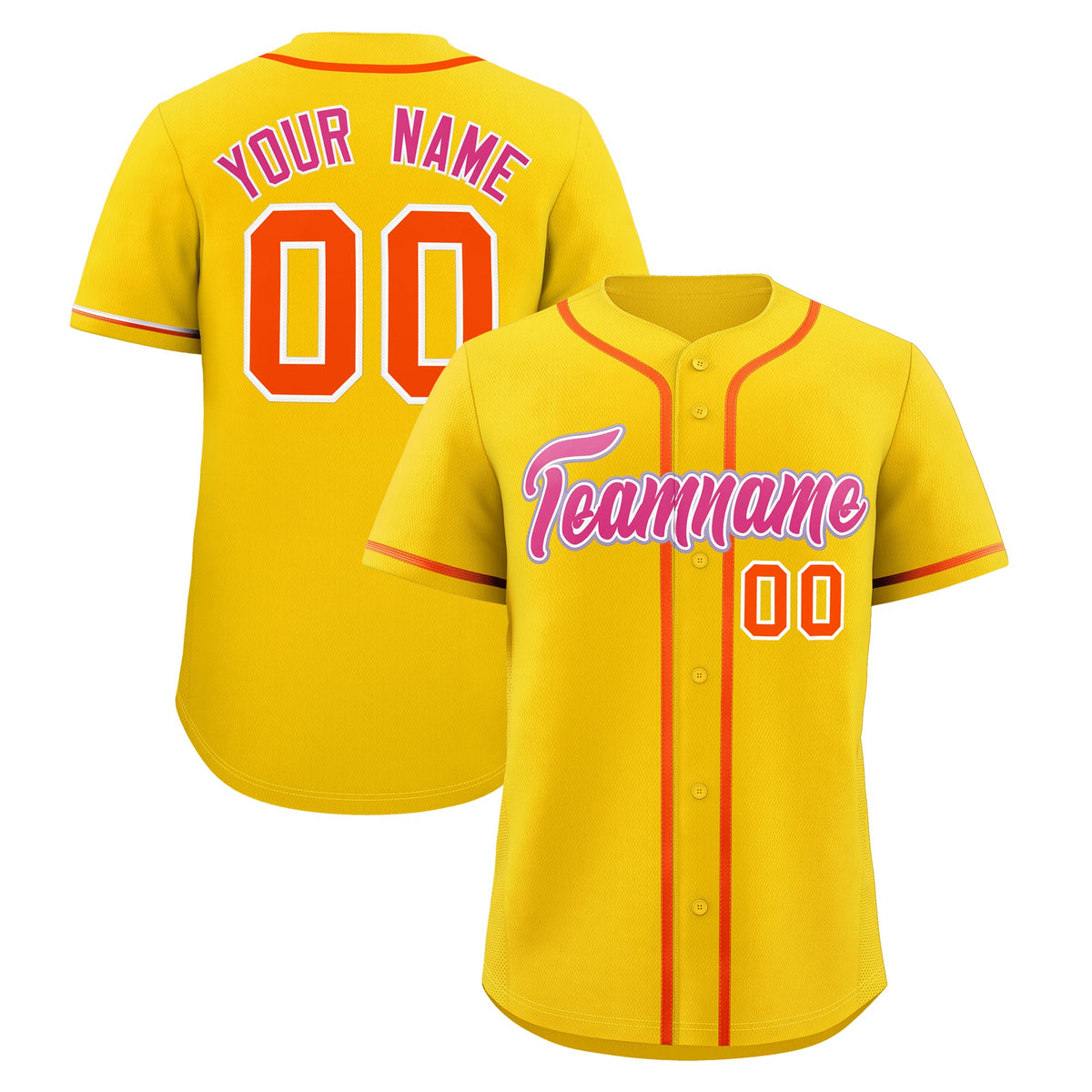 Custom Gold Classic Style Stitched Sports Uniform Personalized For Teams Quick Dry Baseball Jersey| KXKSHOP
