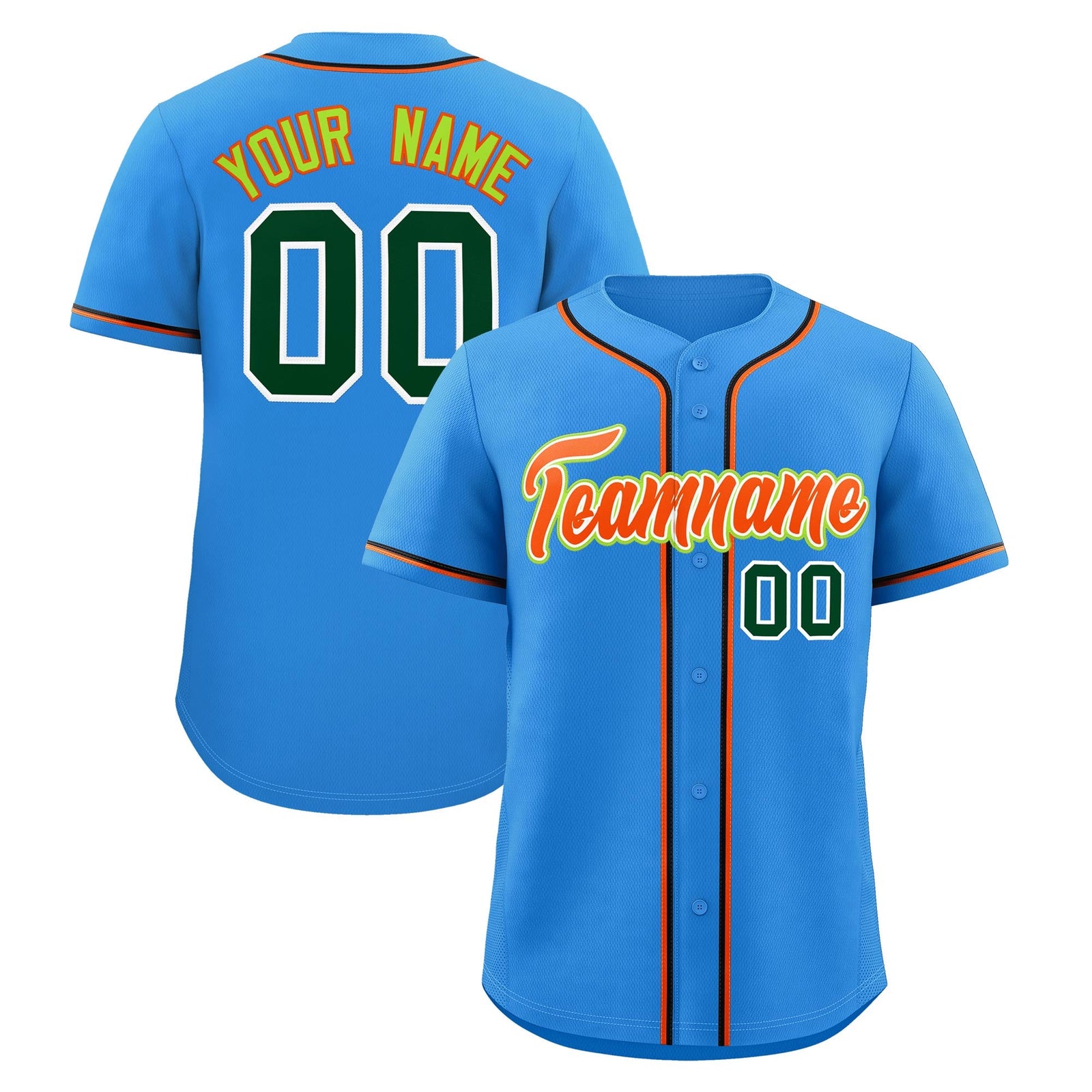 Custom Light Blue Classic Style Stitched Sports Uniform Personalized For Teams Quick Dry Baseball Jersey| KXKSHOP