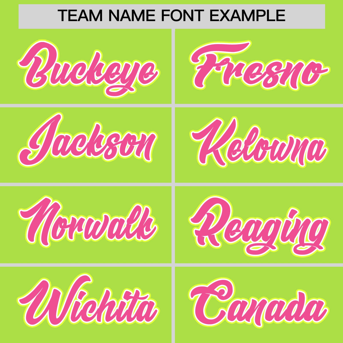 Custom Neon Green Classic Style Stitched Sports Uniform Personalized For Teams Quick Dry Baseball Jersey| KXKSHOP