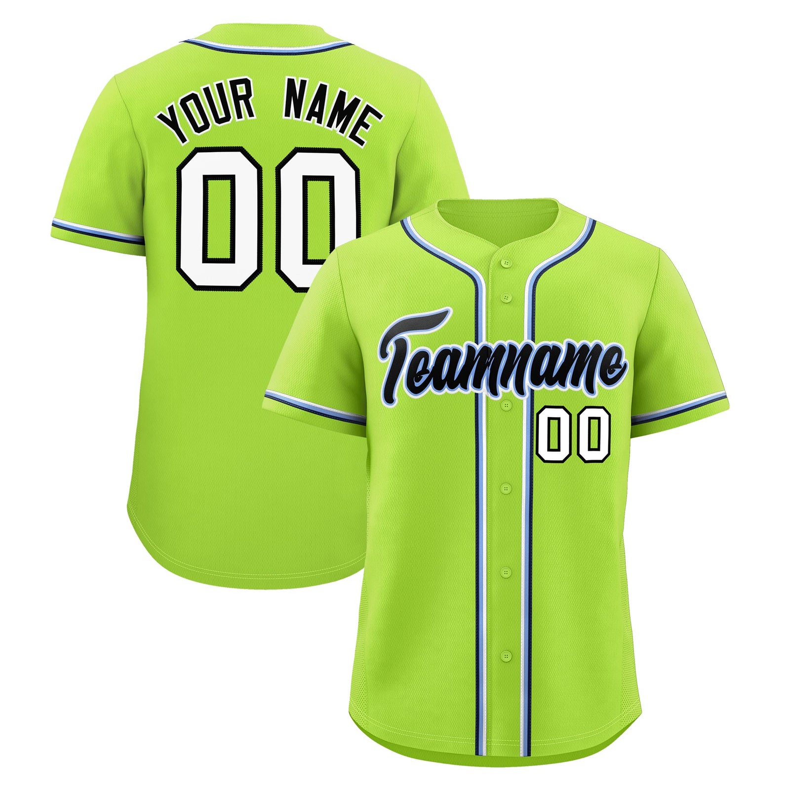 Custom Neon Green Classic Style Stitched Sports Uniform Personalized For Teams Lightweight Baseball Jersey| KXKSHOP
