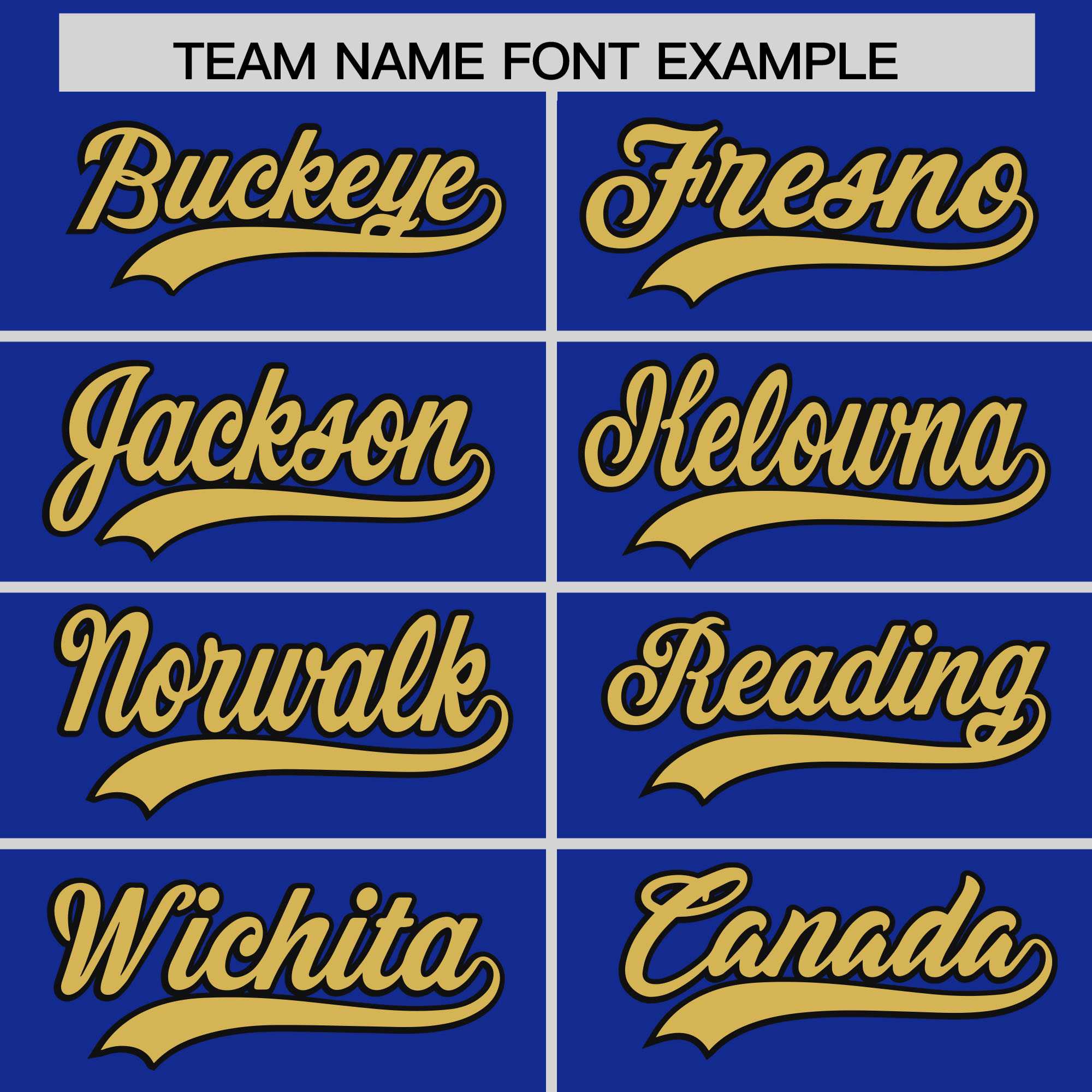 Custom Royal Old Gold Baroque Style Personalized Baseball Jersey