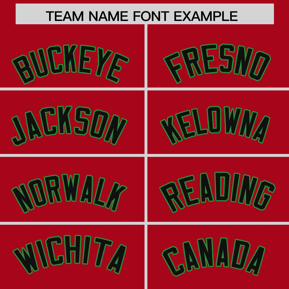 Custom Red Kelly Green Baroque Style Personalized Baseball Jersey