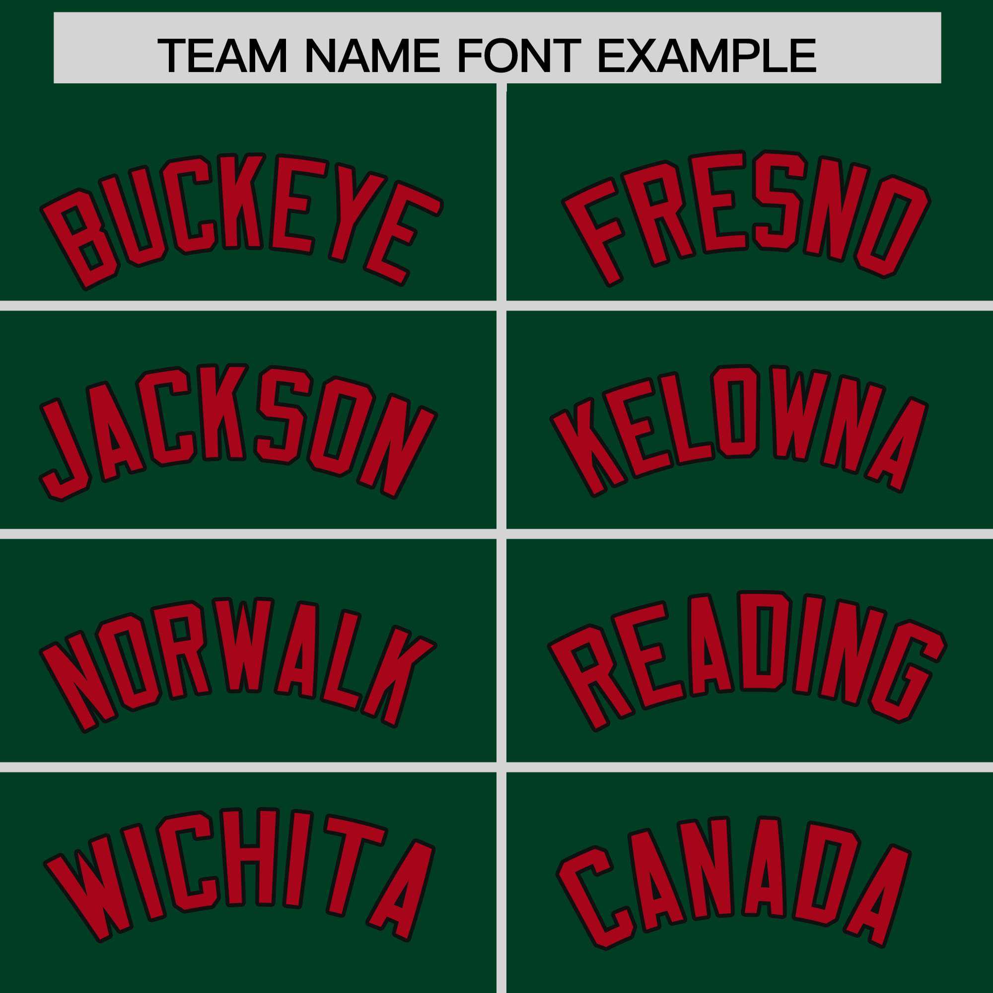 Custom Green Red Baroque Style Personalized Baseball Jersey