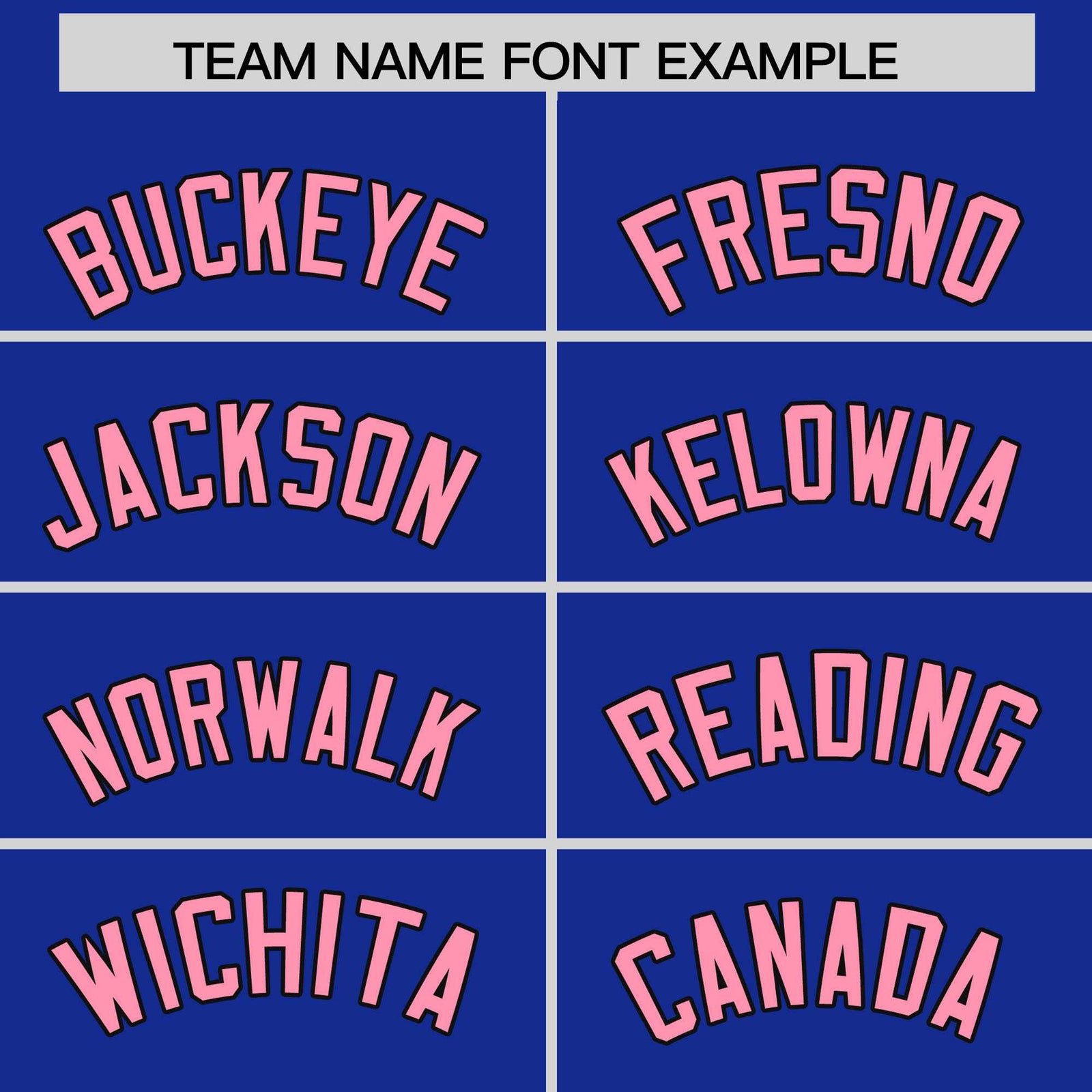 Custom Royal Light Pink Baroque Style Personalized Baseball Jersey