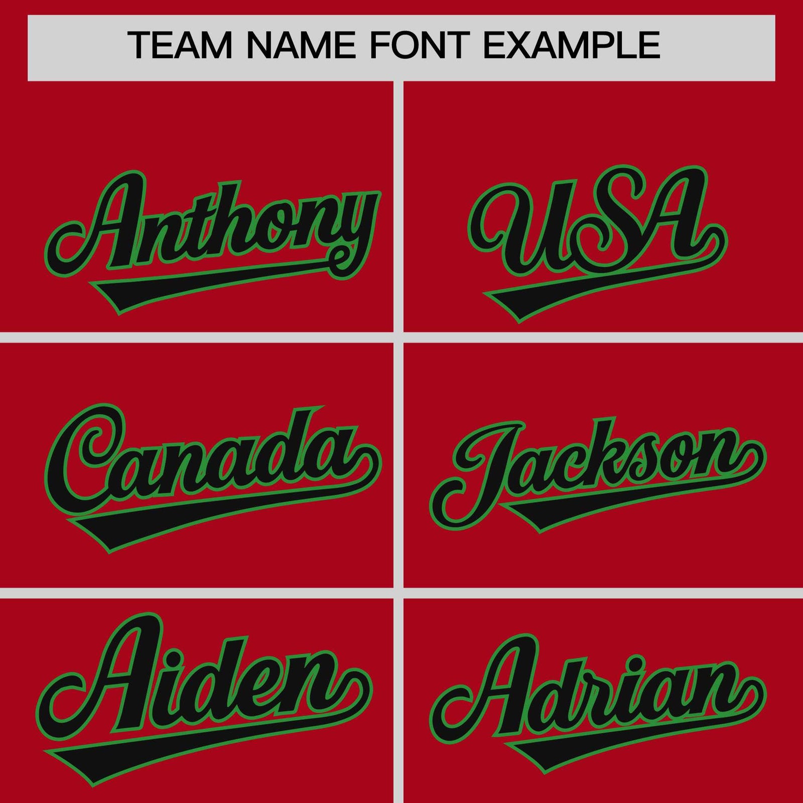 Custom Red Kelly Green Baroque Style Personalized Baseball Jersey