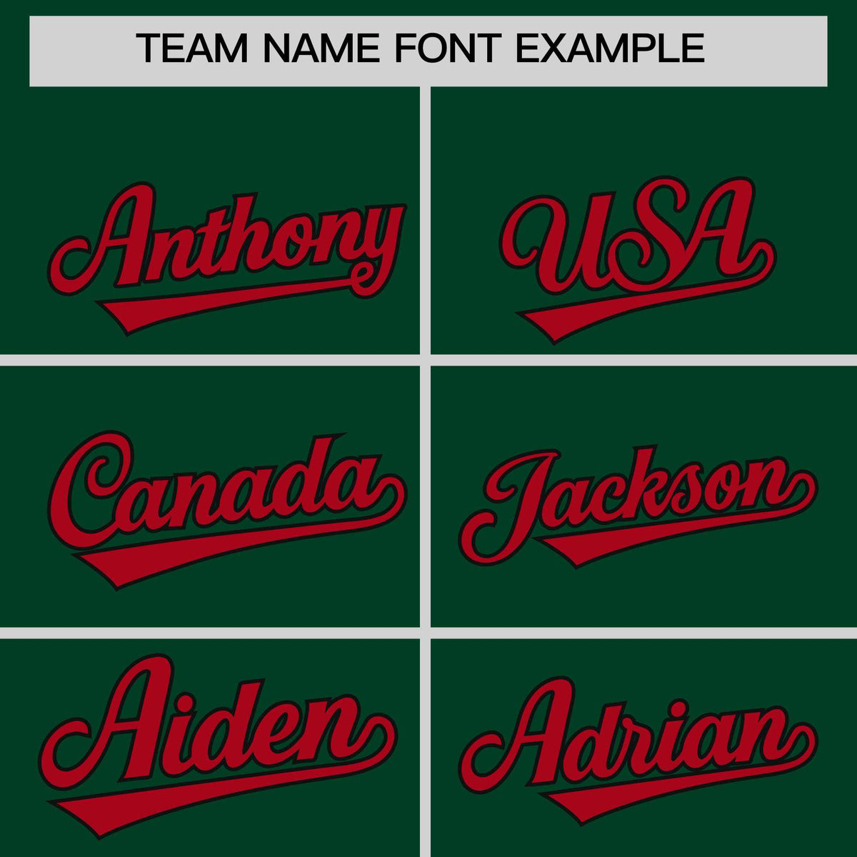 Custom Green Red Baroque Style Personalized Baseball Jersey