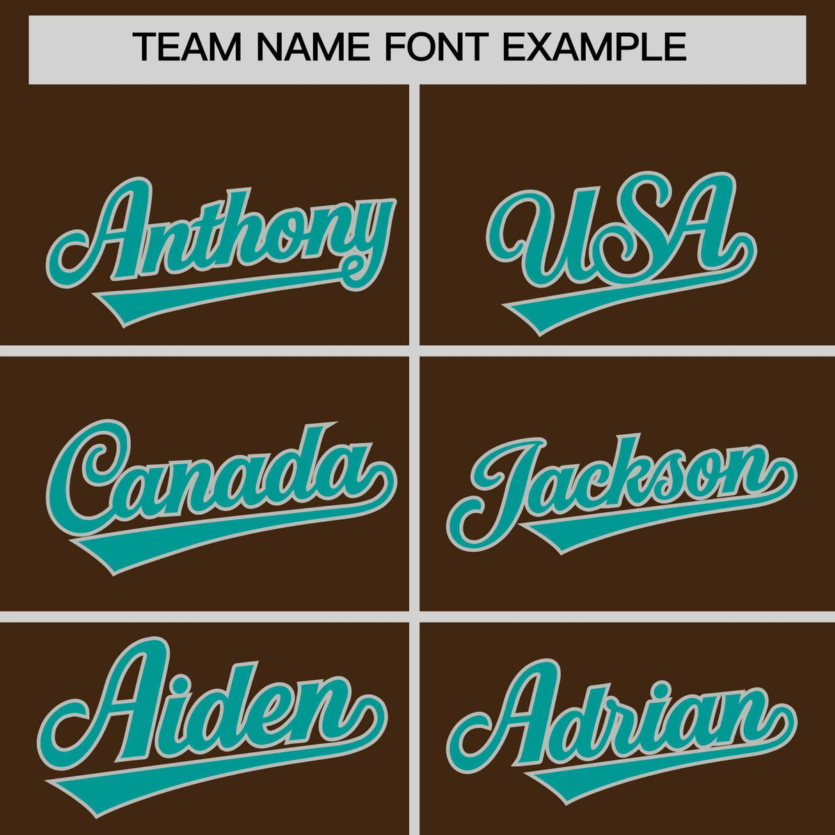 Custom Brown Teal Baroque Style Personalized Baseball Jersey