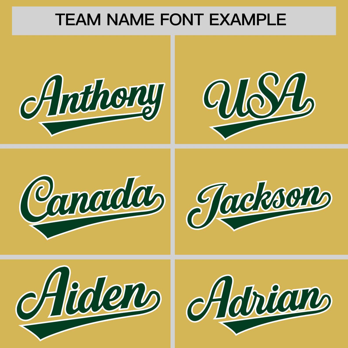Custom Old Gold Green Baroque Style Personalized Baseball Jersey