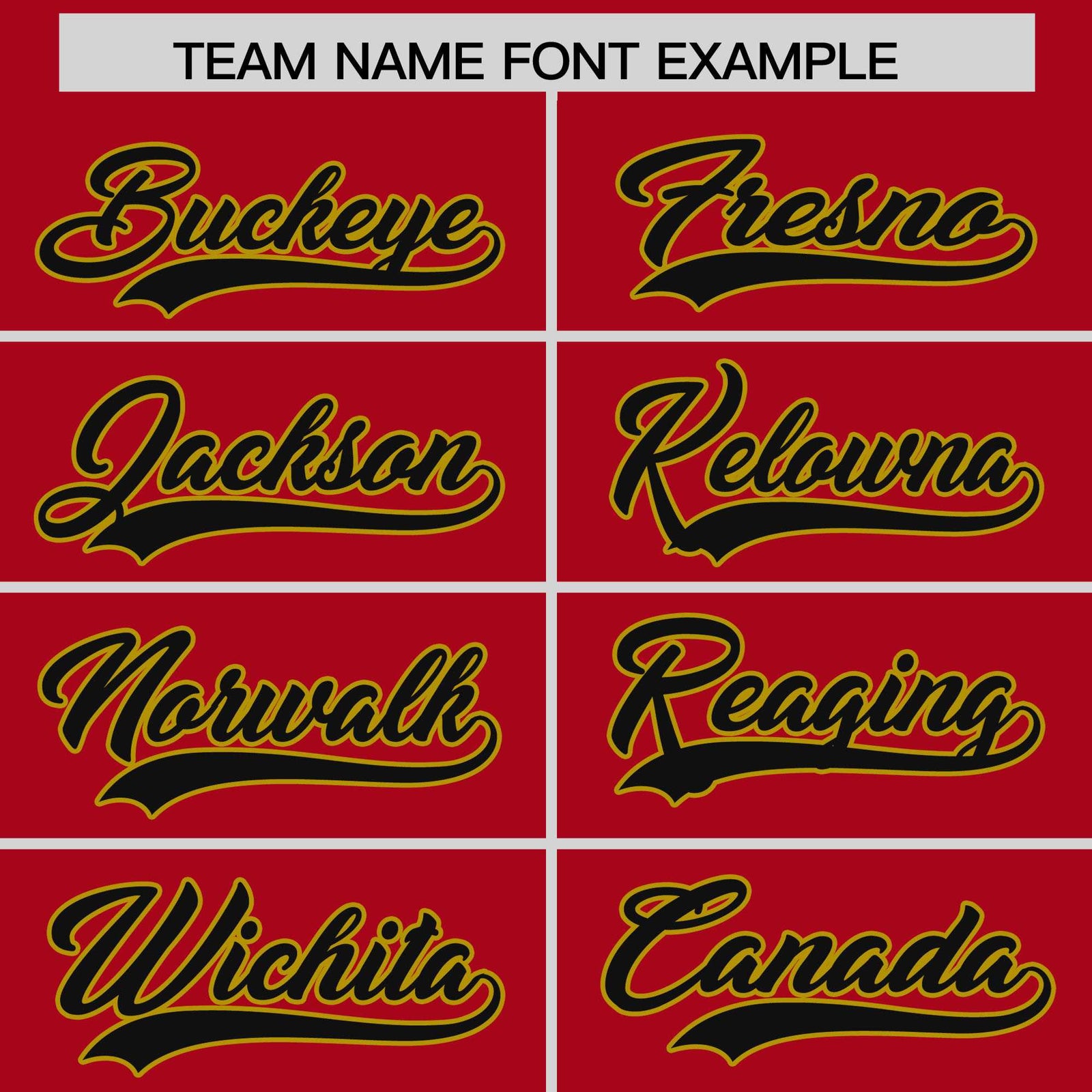 Custom Red Old Gold Baroque Style Personalized Baseball Jersey