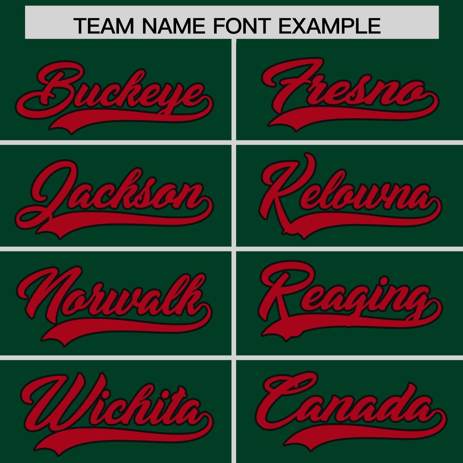 Custom Green Red Baroque Style Personalized Baseball Jersey