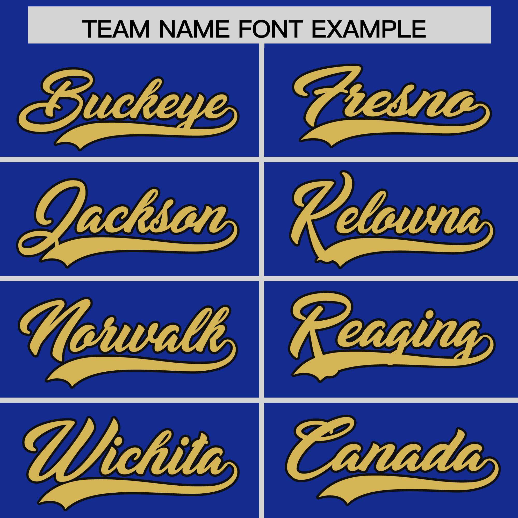 Custom Royal Old Gold Baroque Style Personalized Baseball Jersey