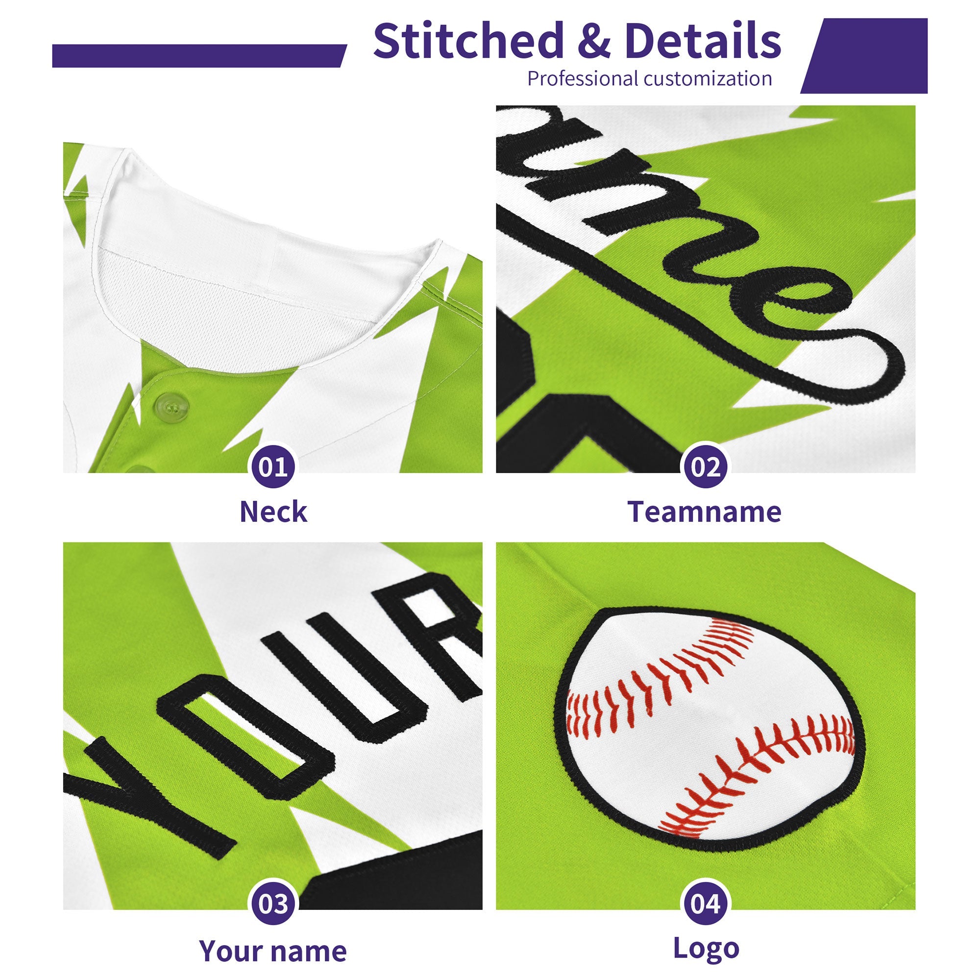 Custom Purple Aqua Baroque Style Personalized Baseball Jersey