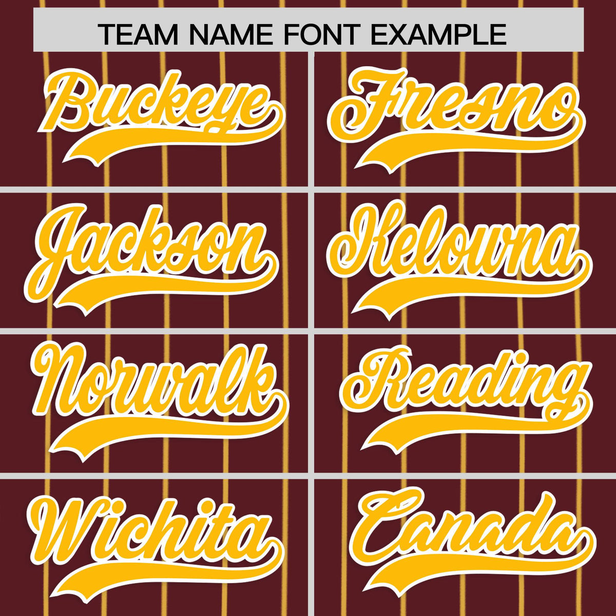 Custom Burgundy Yellow Stripe Fashion Authentic Baseball Jersey