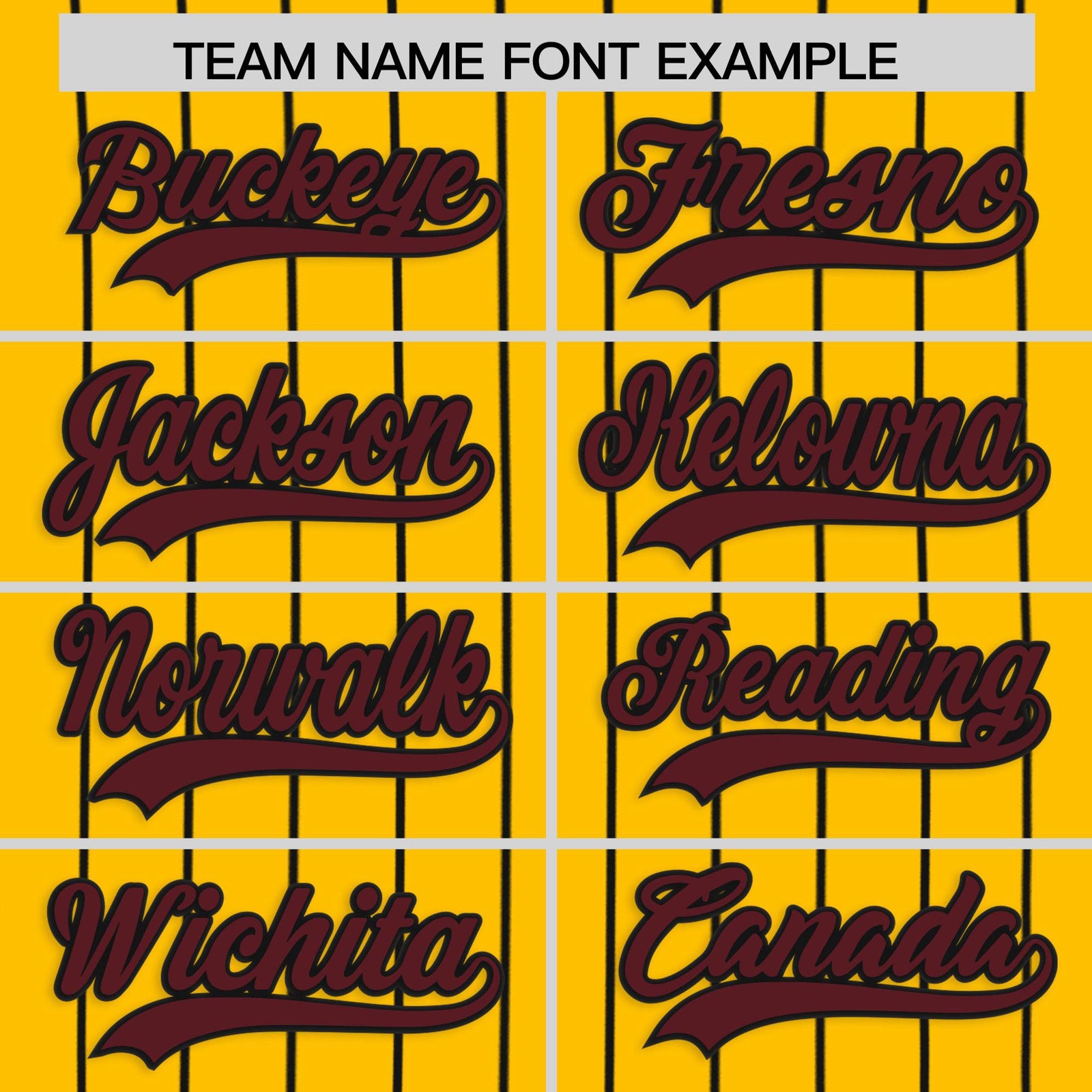 Custom Yellow Black Stripe Fashion Authentic Baseball Jersey