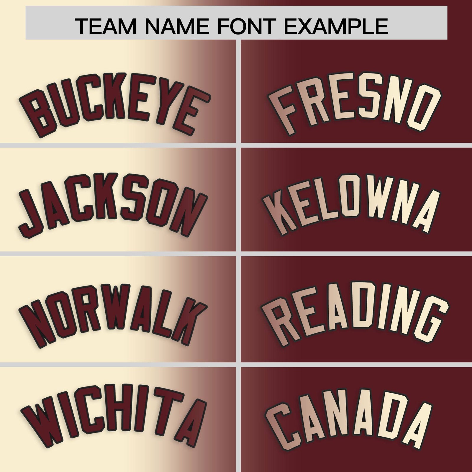 Custom Cream Burgundy Two Tone Gradient Fashion Authentic Baseball Jersey