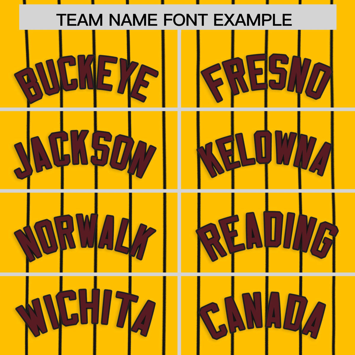 Custom Yellow Black Stripe Fashion Authentic Baseball Jersey