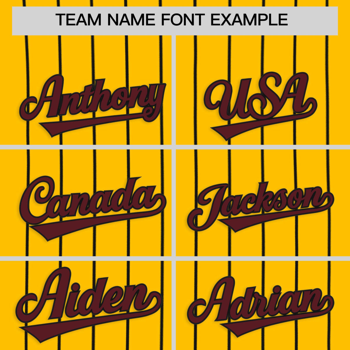 Custom Yellow Black Stripe Fashion Authentic Baseball Jersey